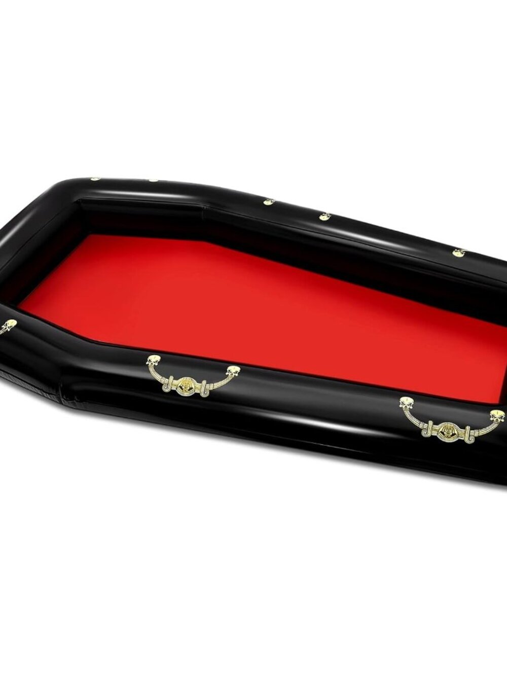 1 Pack 52" Halloween Inflatable Coffin Cooler Fake Coffin Floatie